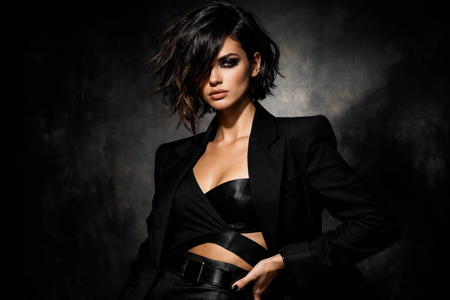 The Asymmetrical Messy Bob