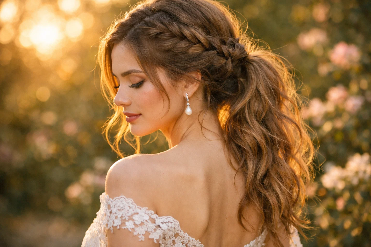 Braided Messy Ponytail