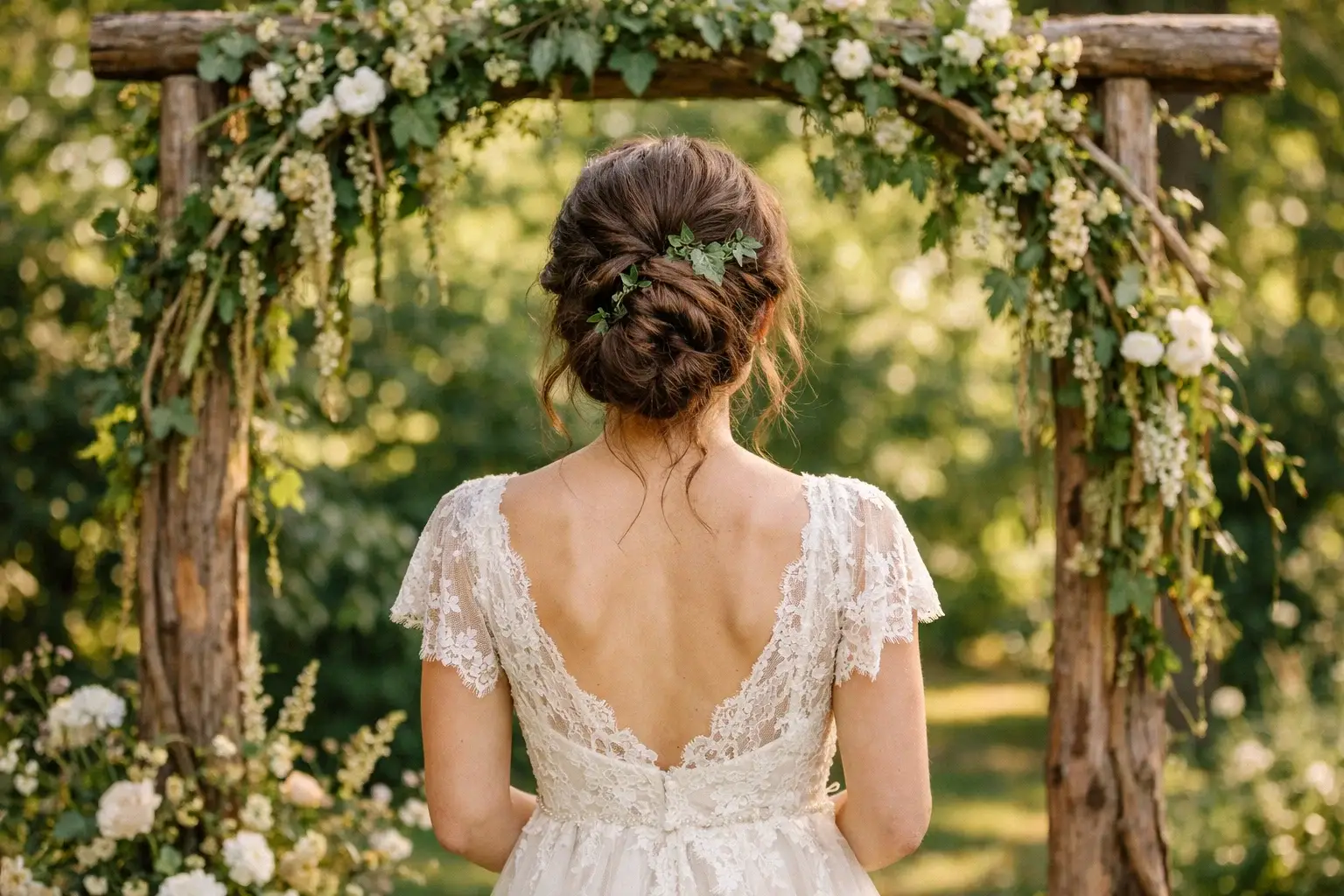 The Fishtail-Wrapped Messy Bun