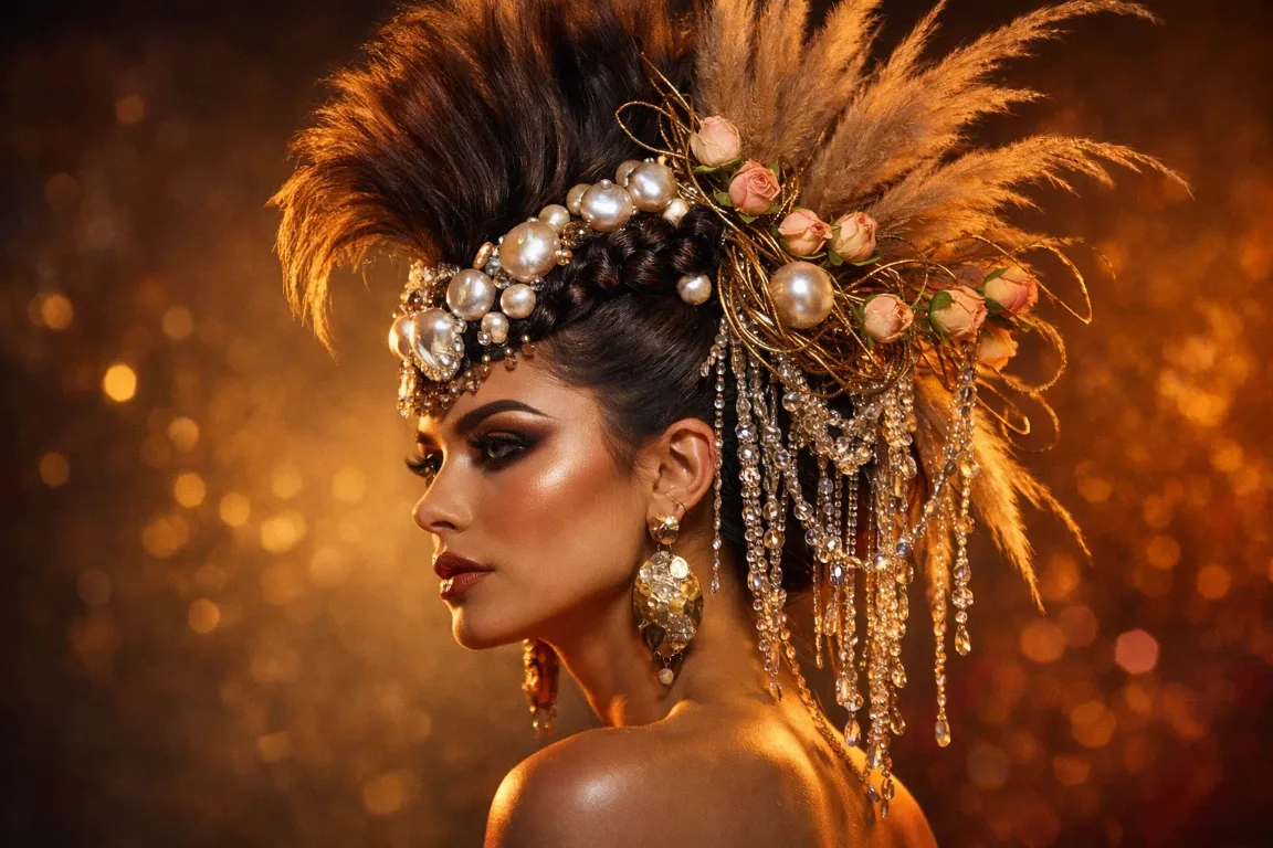 The Accessorized Mohawk Updo