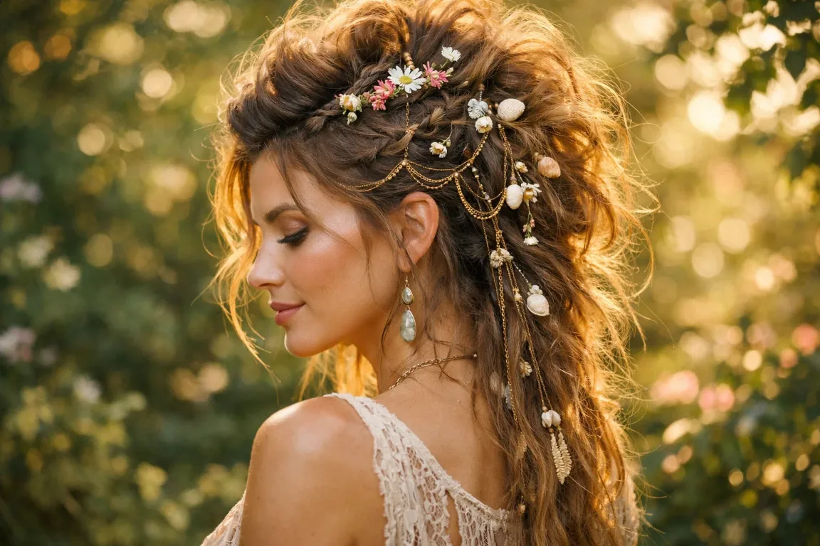 The Bohemian Mohawk Updo