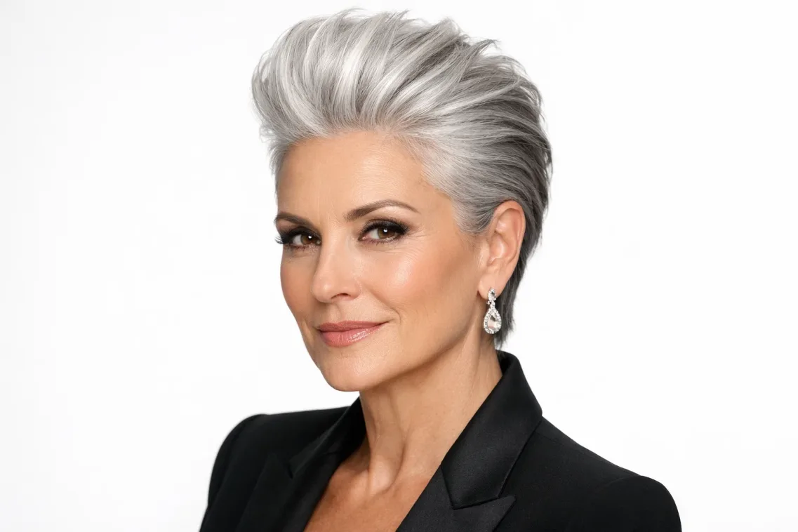 The Silver Faux Hawk