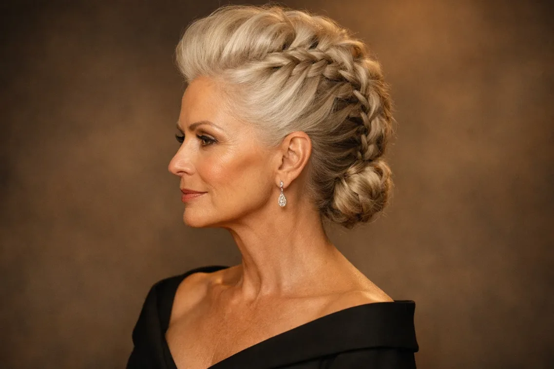 The Braided Mohawk Updo