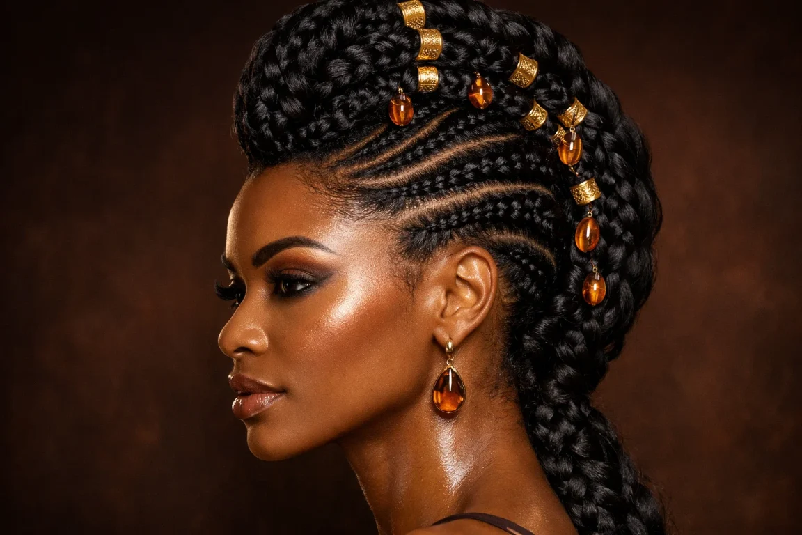 The Braided Mohawk Updo