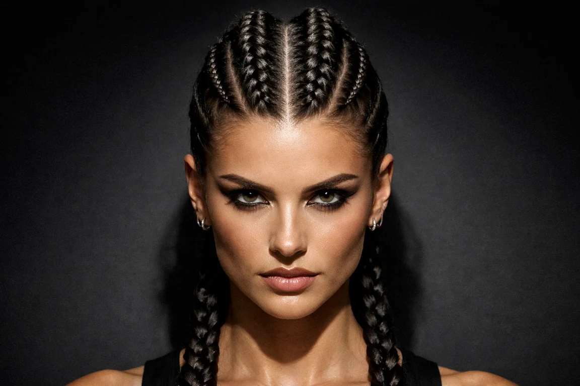 The Double Braided Mohawk Updo