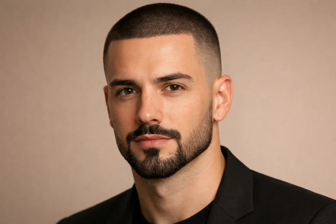 Buzz Cut with a Balbo Beard