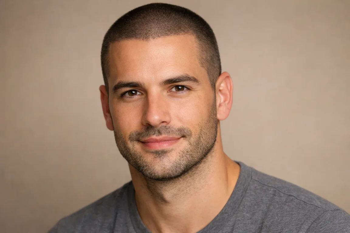 Buzz Cut with a 5 O'Clock Shadow