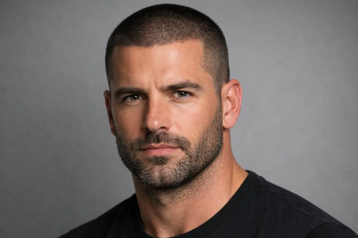 Buzz Cut with Heavy Stubble