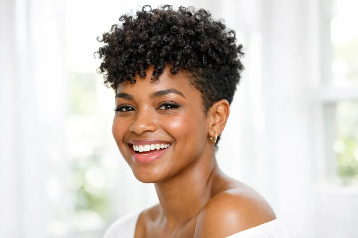 The Natural Texture Pixie for Curly Hair