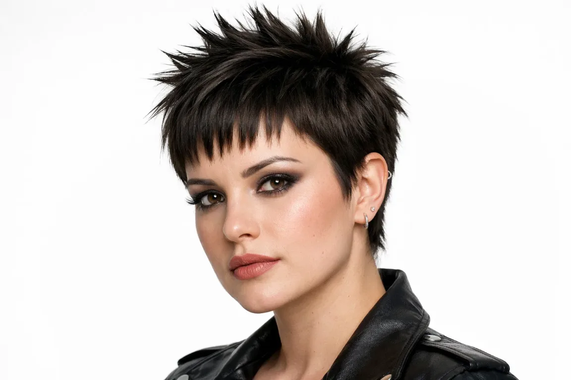The Spiky Textured Pixie with Bangs
