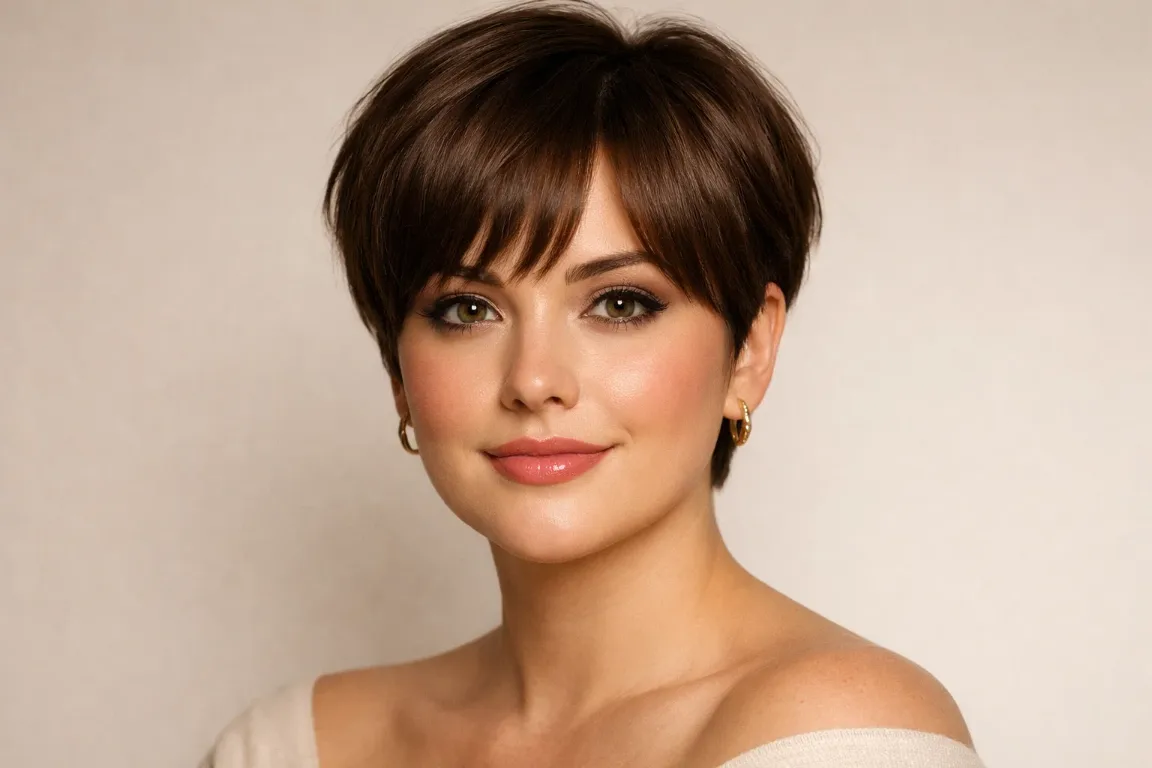 The Curtain Bang Pixie