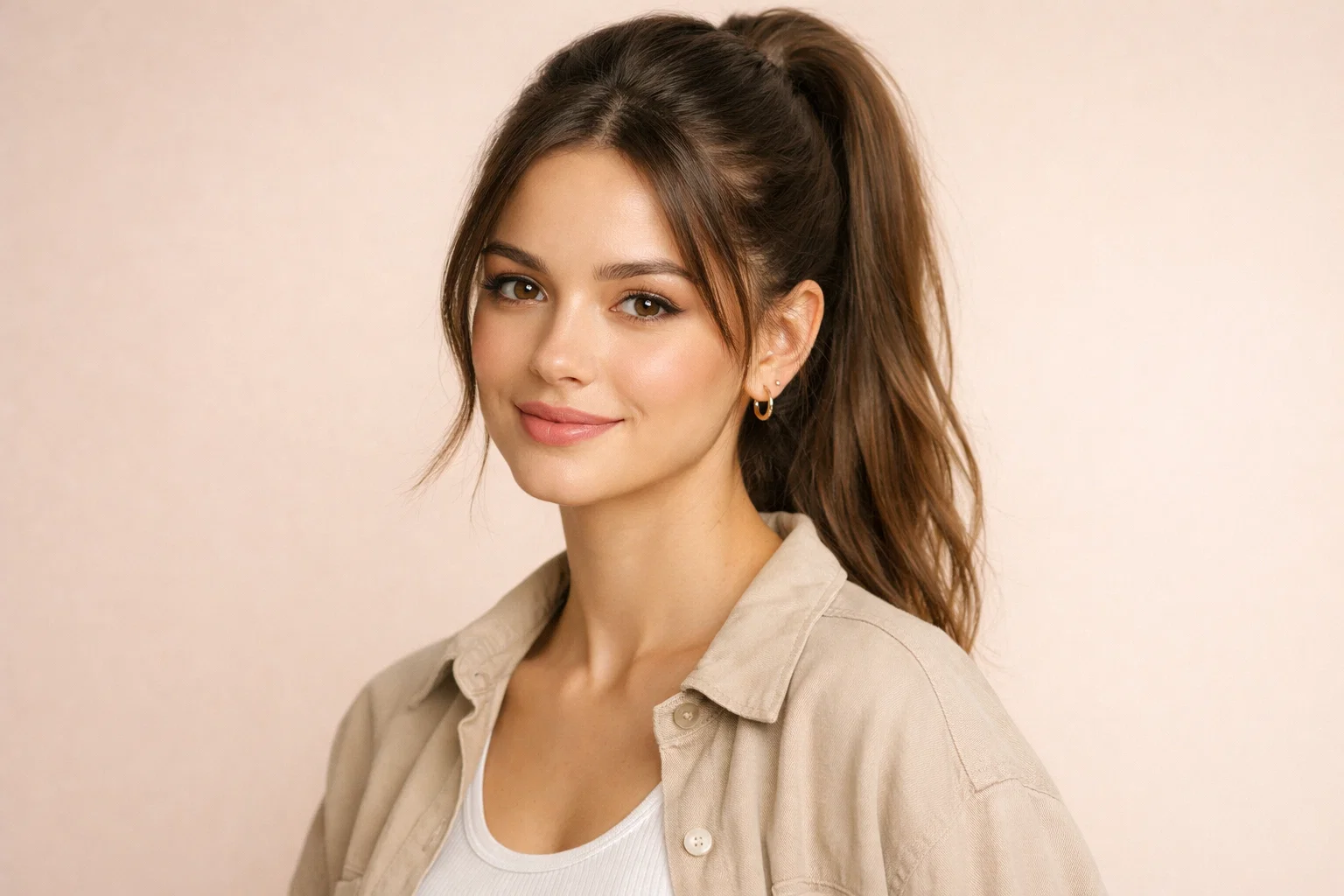 The Messy Textured Ponytail