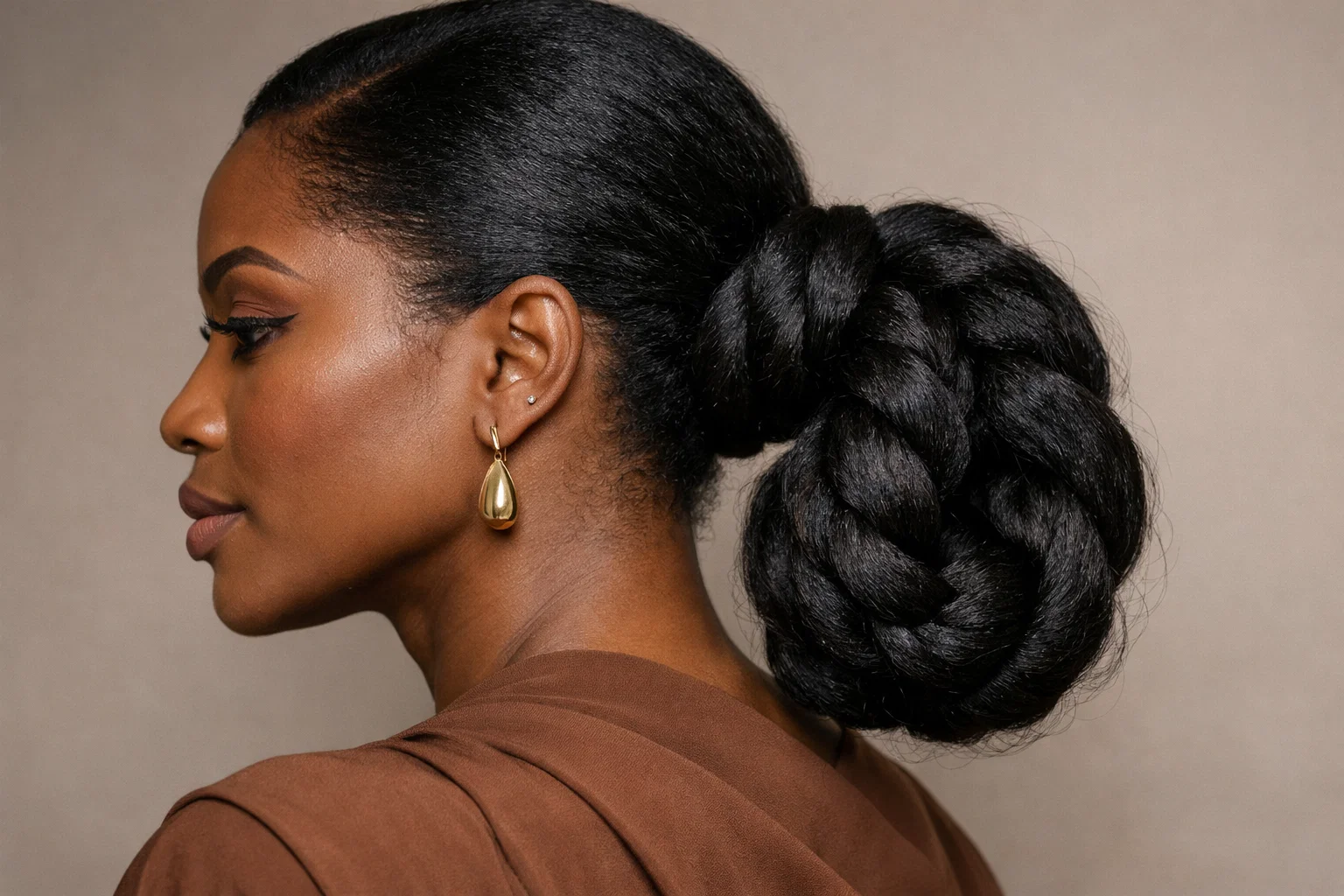 Twisted Rope Ponytail