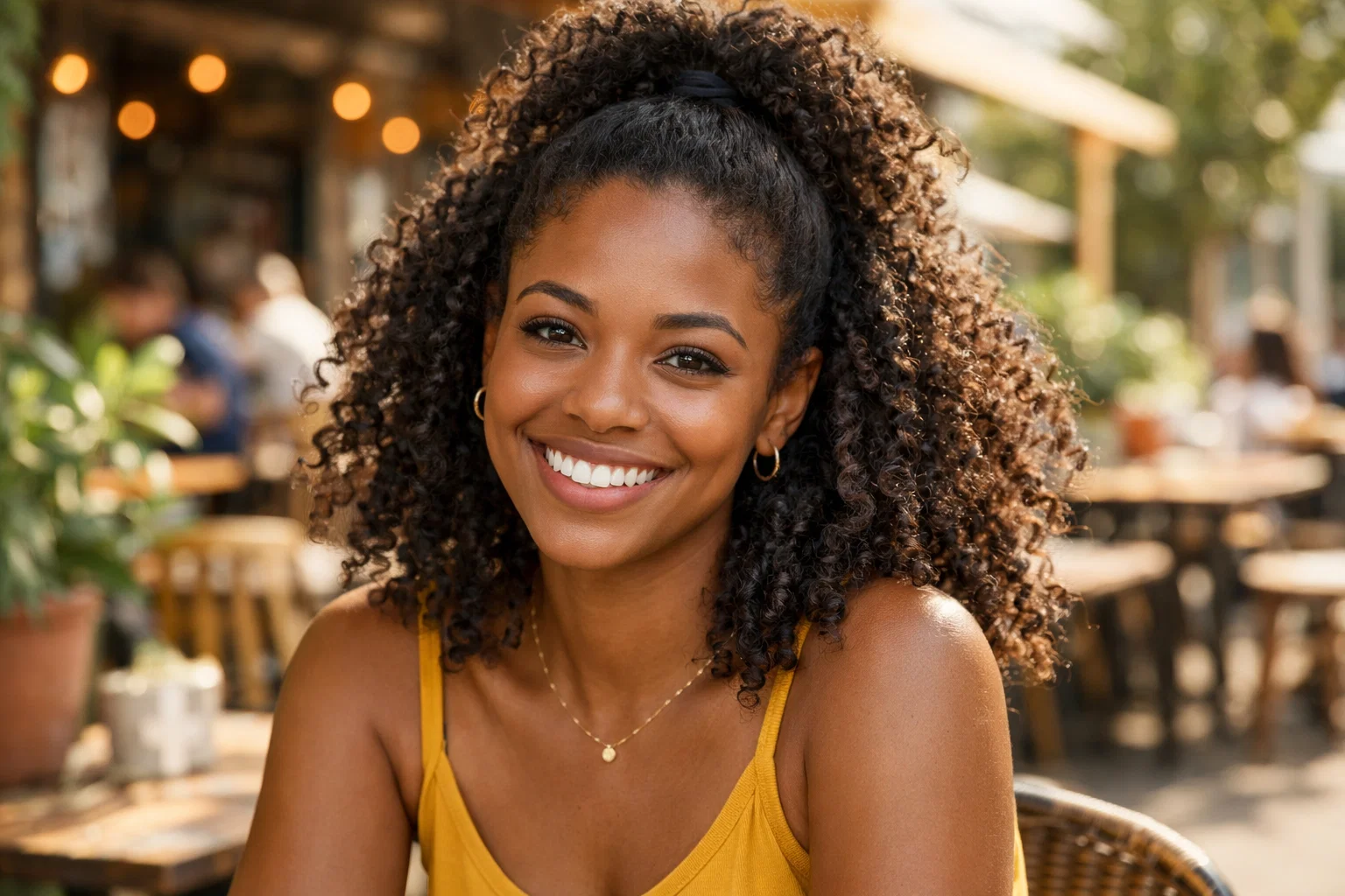 Half-Up Half-Down Ponytail