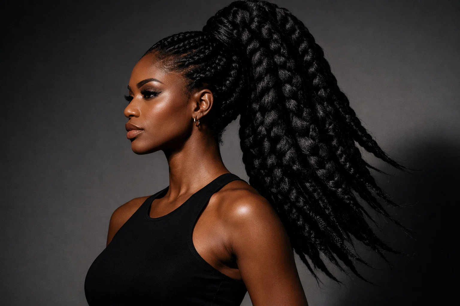 Jumbo Braid Ponytail