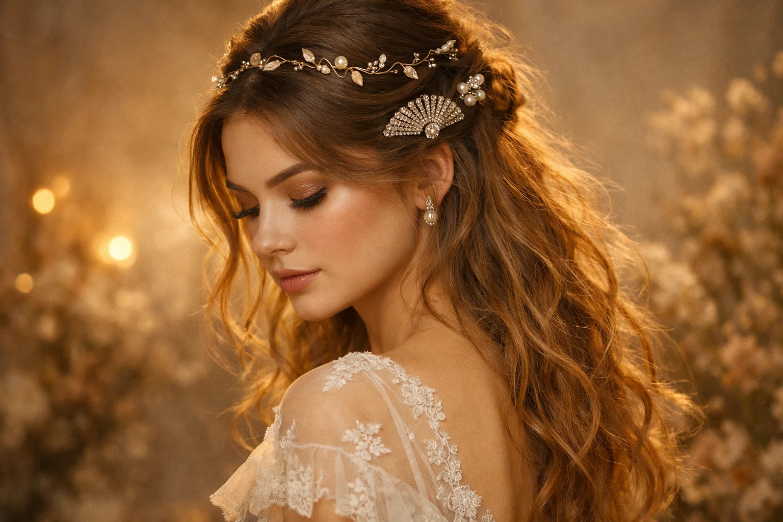 Accessories-Forward Boho Half-Up