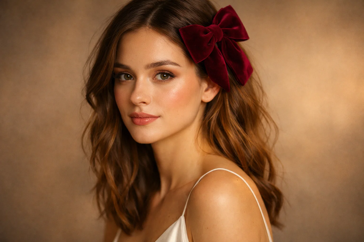 Velvet Bow Down Waves