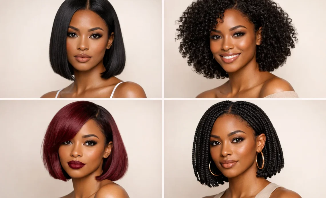 12 Ideas: Bob Hairstyles for Black Women Trendy & Stylish
