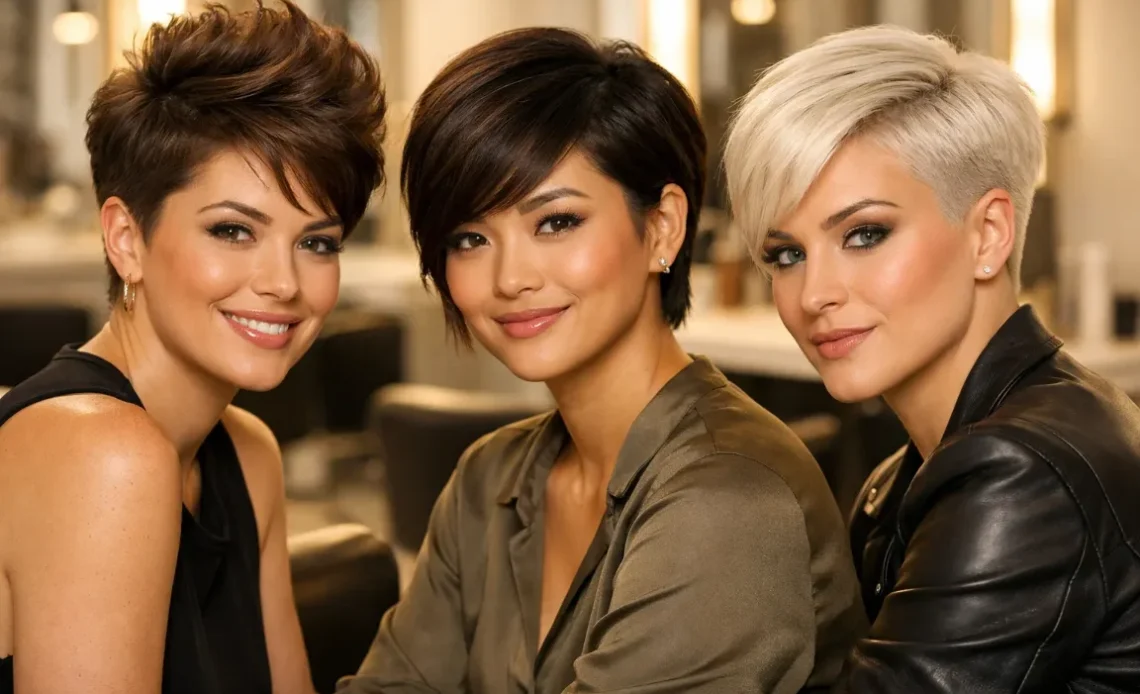 15 Modern Ideas Pixie Haircut for Round Faces You Can Try