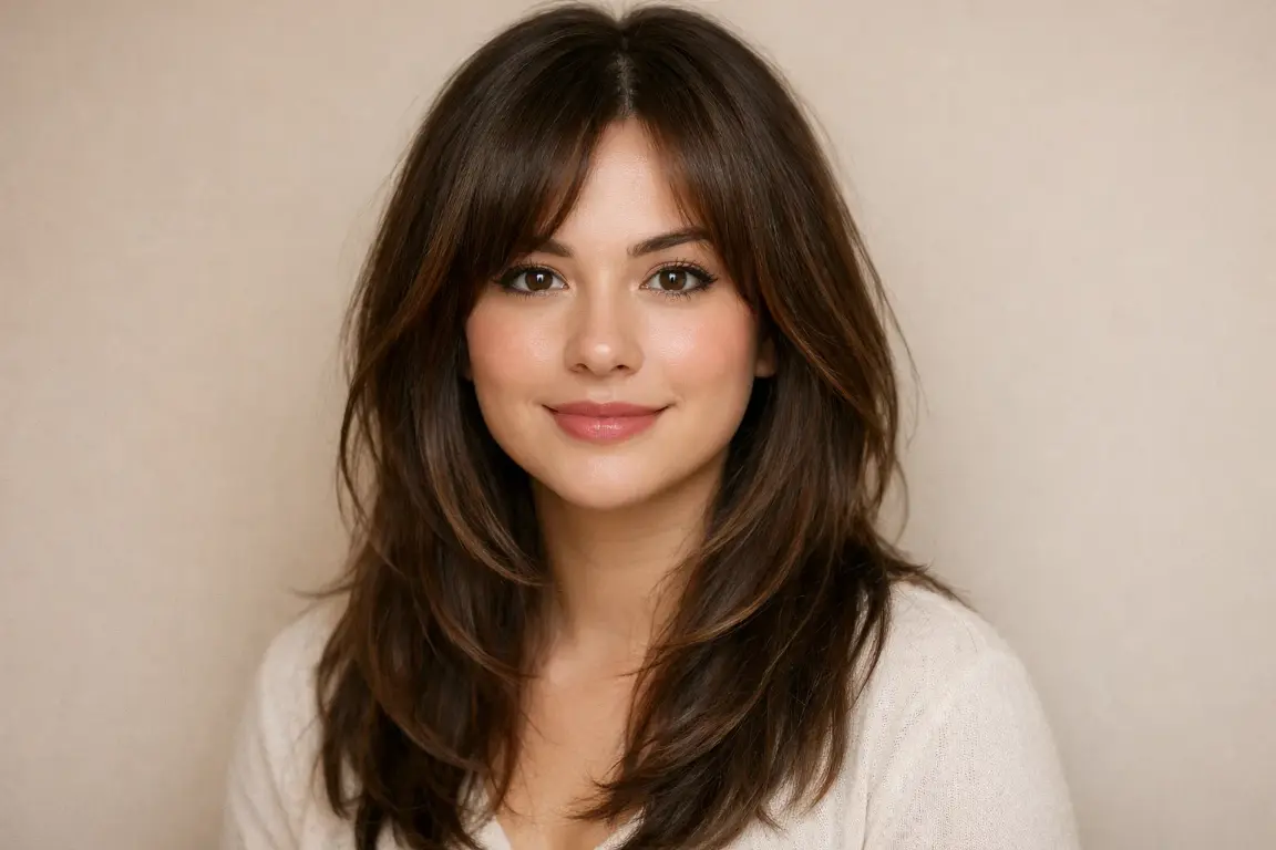 Long Layers with Face Framing