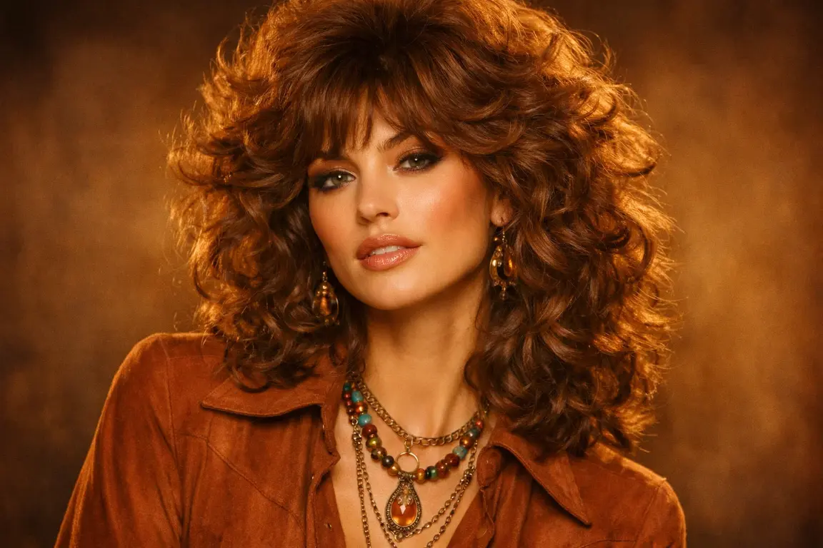 The 70s Inspired Curly Shag