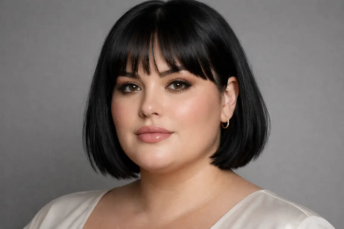 The Blunt Bob with Wispy Bangs