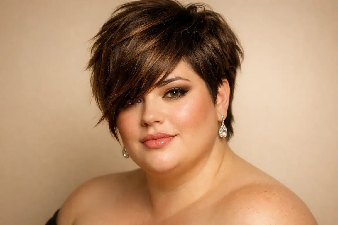 Side-Swept Bang Pixie