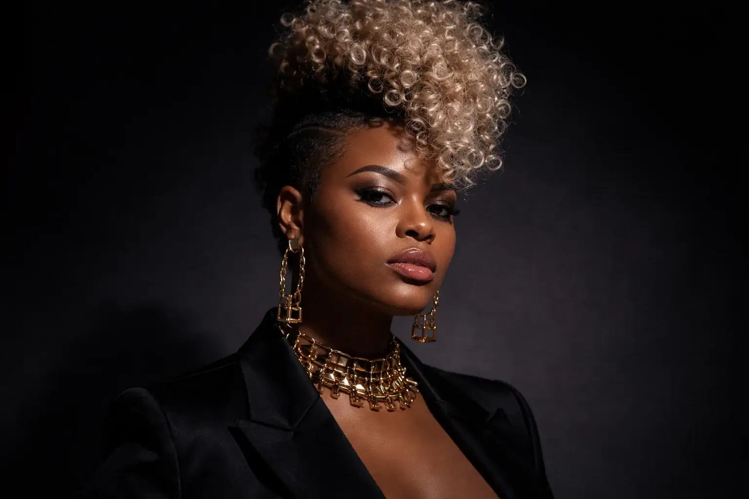 The Curly Mohawk Style