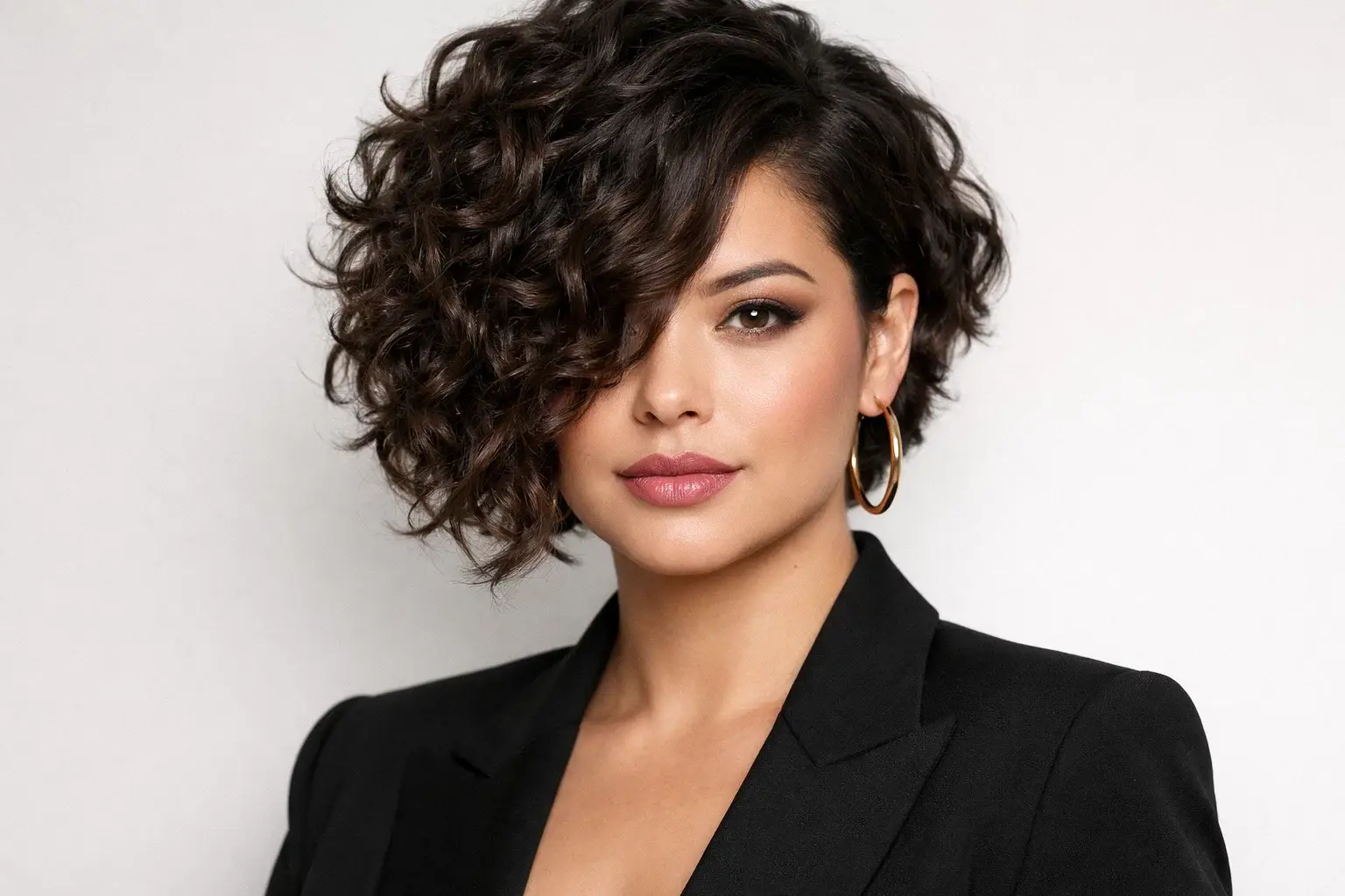 The Asymmetrical Curly Bob