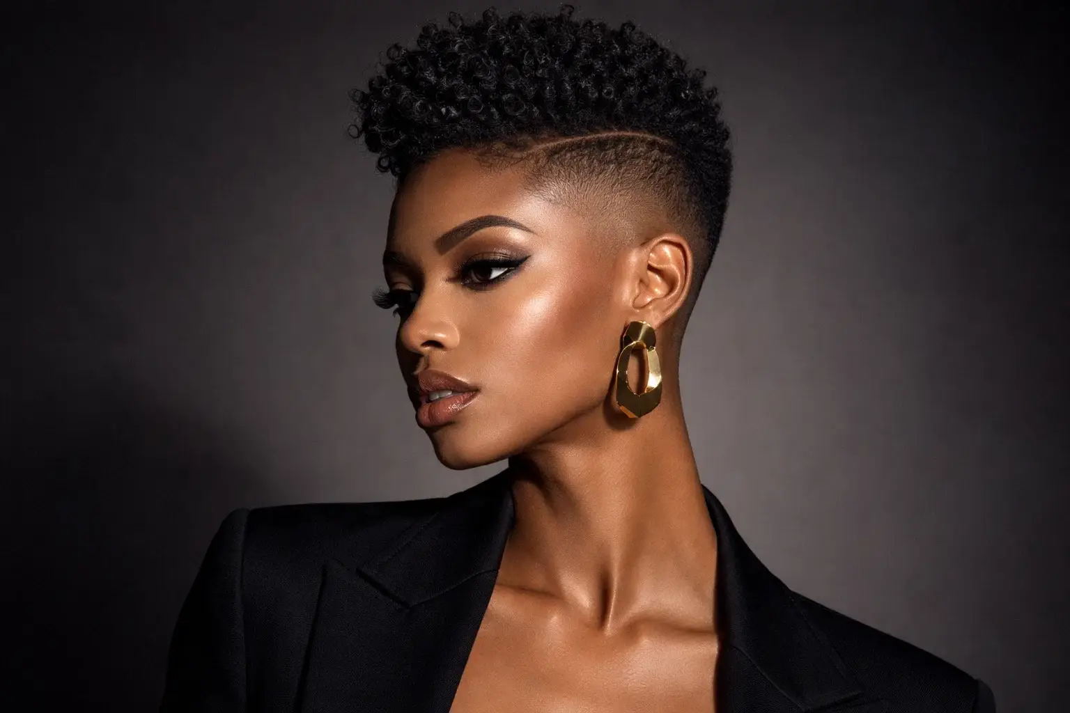 The Kinky Taper Fade