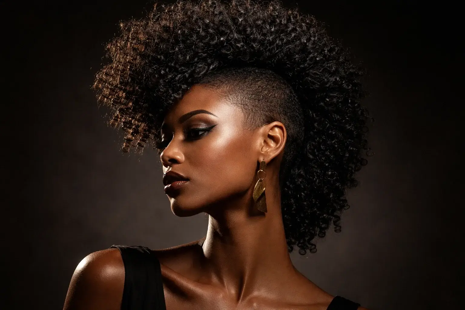 The Curly Mohawk on Natural Hair