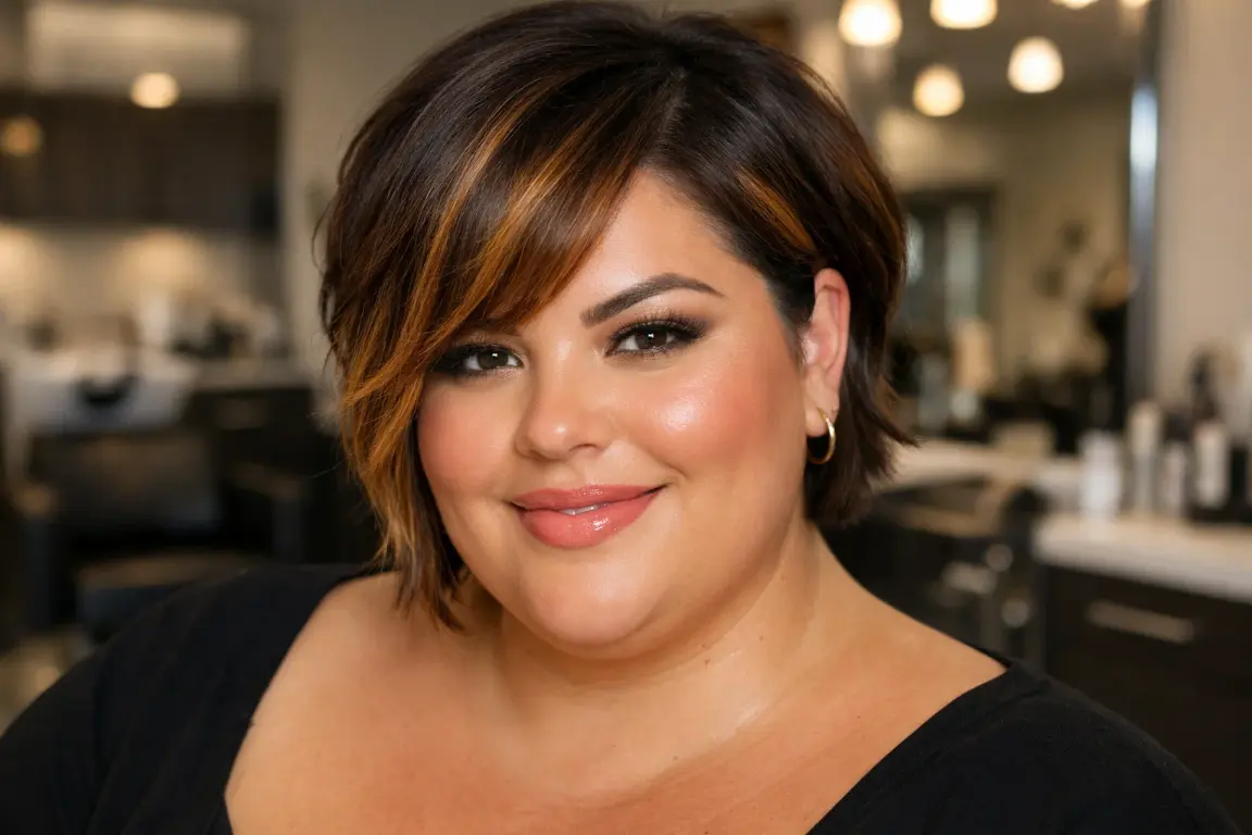 The Short Cut with Face-Framing Highlights