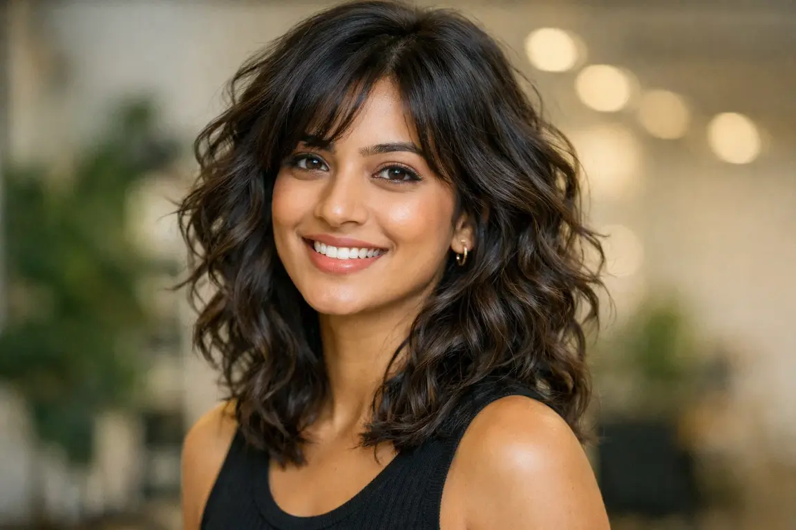 The Wavy Layered Bob