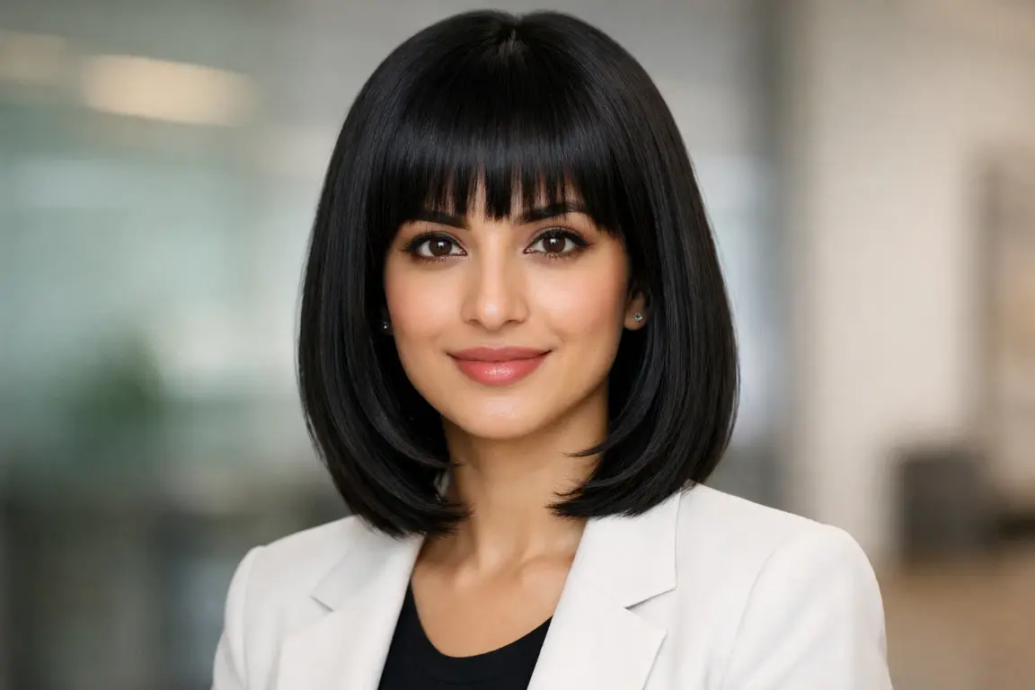 The Blunt Bob with Face-Framing Layers