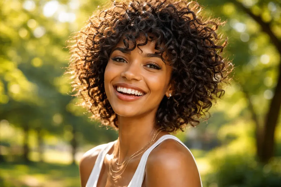 The Choppy Layered Shag for Curly Hair