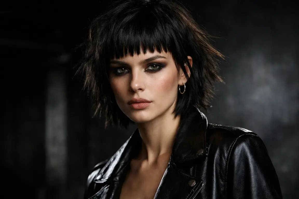 The Cropped Bedhead Shag with Micro Bangs