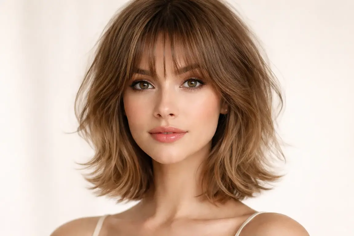 The Wispy Shag with Bottleneck Bangs