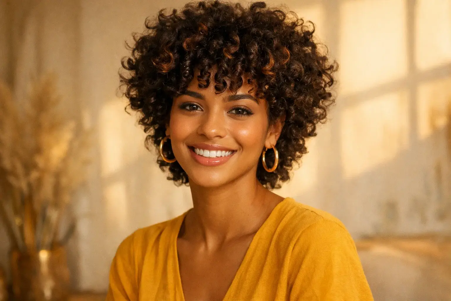 The Short Wolf Cut for Curly Hair