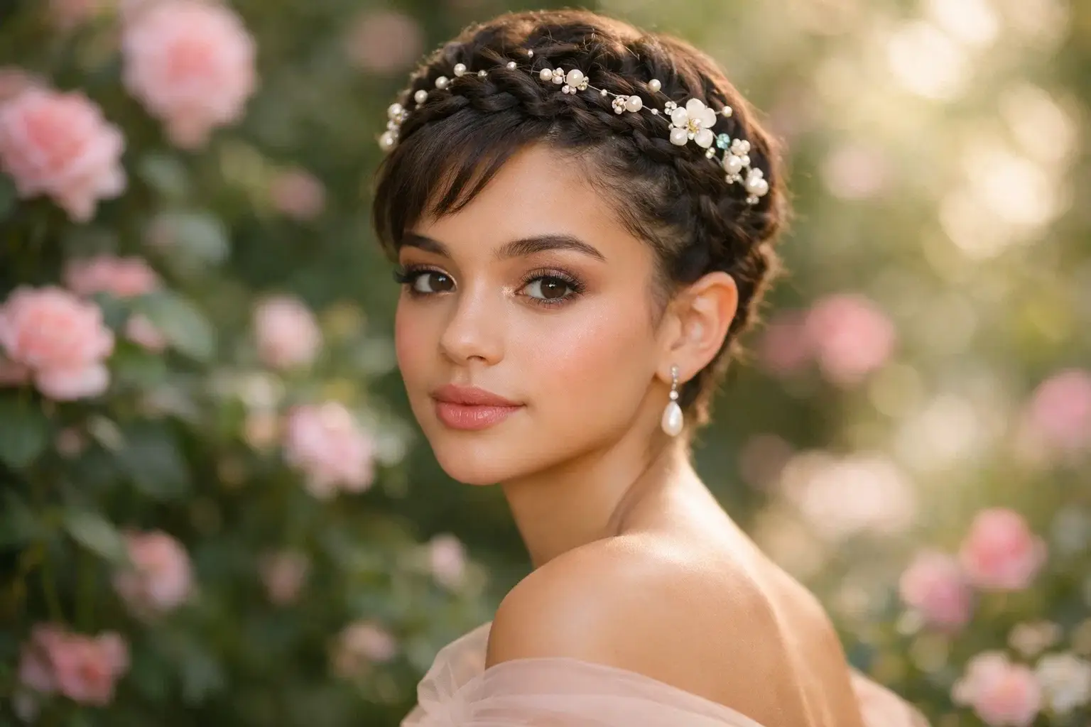 The Braided Crown Updo