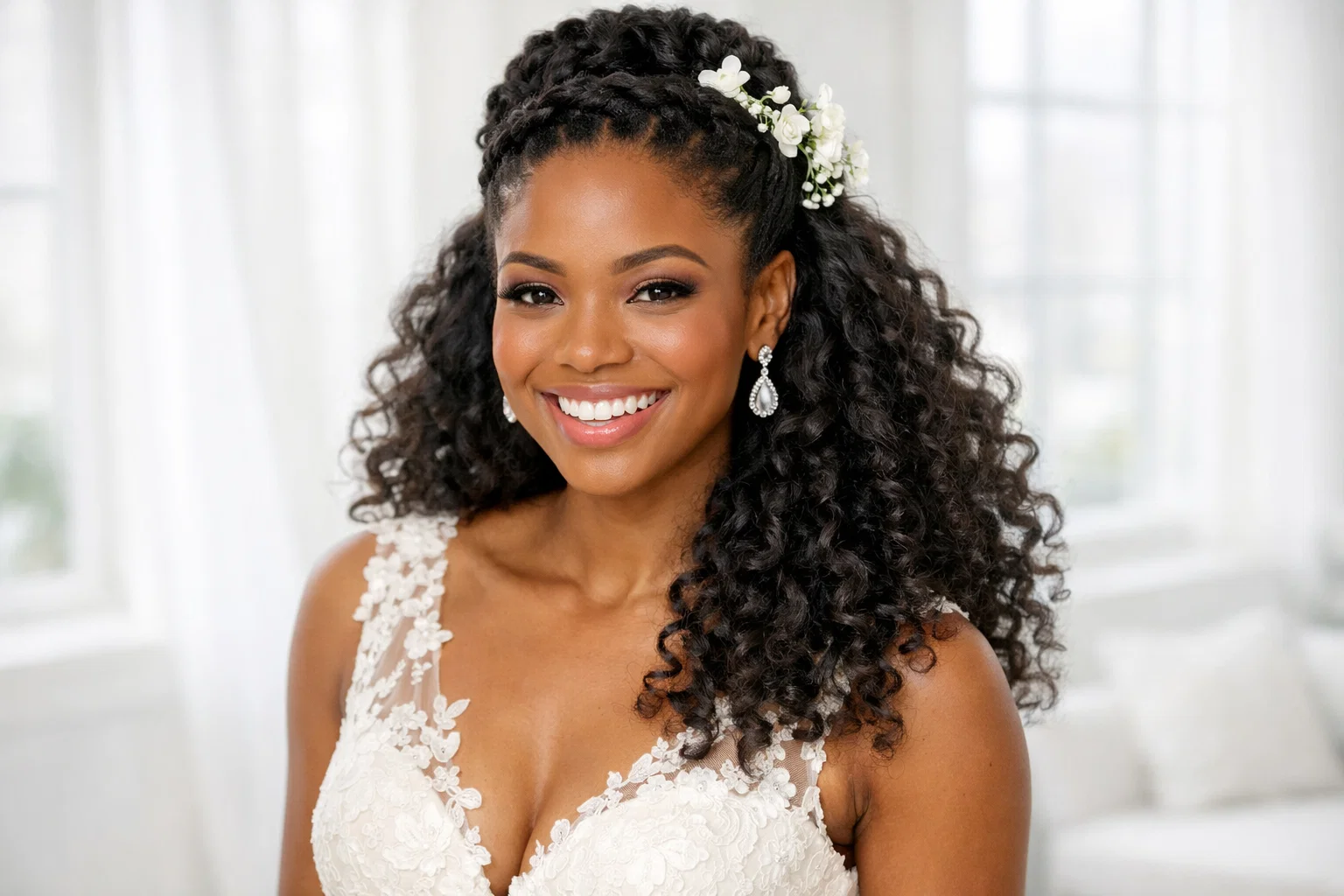 HALF-UP HALF-DOWN TEXTURED STYLE