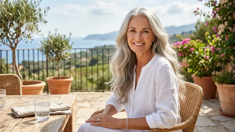 Long Silver Hair