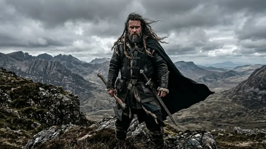 The Shoulder Length Warrior with Loose Braids