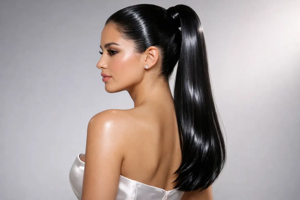 Glass Hair Ponytail