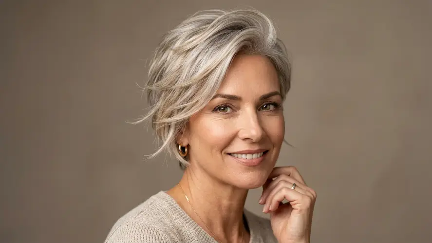 The Feathered Pixie Cut