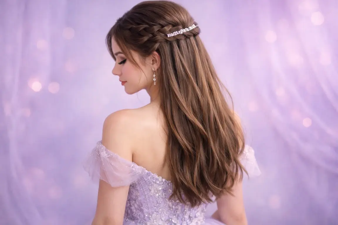 Waterfall Half-Up Style