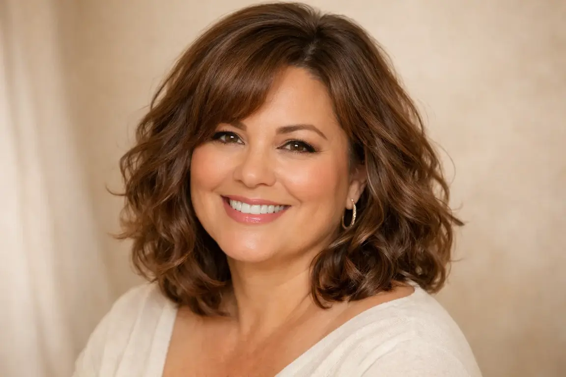 Loose Curls with a Long Bob