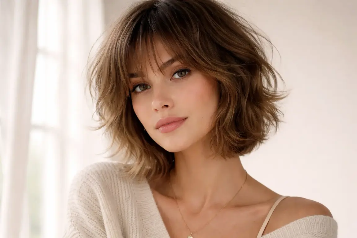 Short Shag with Wispy Fringe