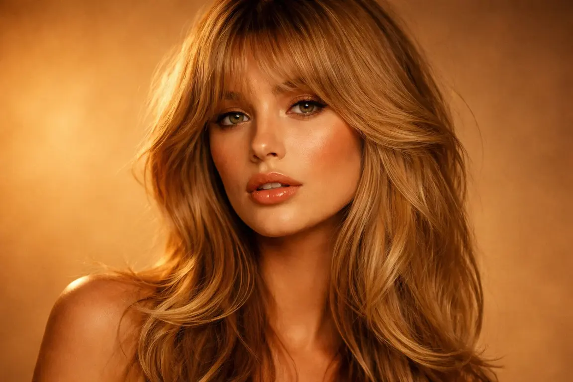 The 70s Inspired Golden Shag