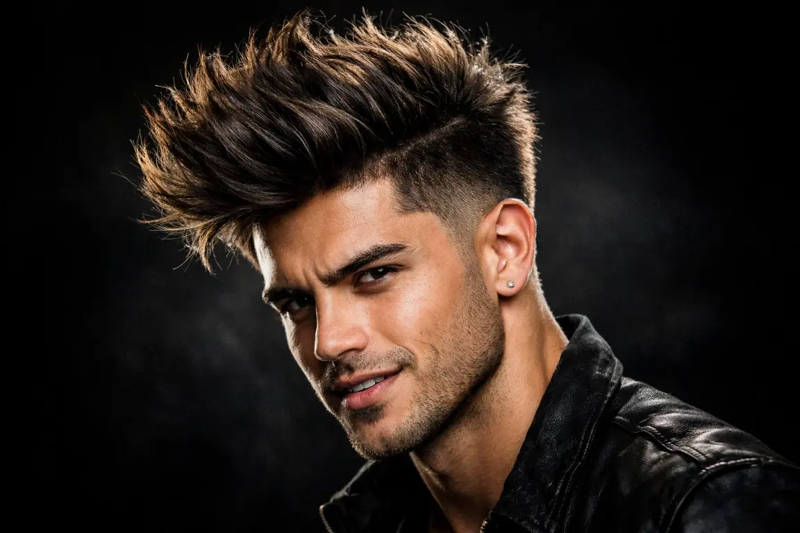 The Burst Fade With Razor Designs