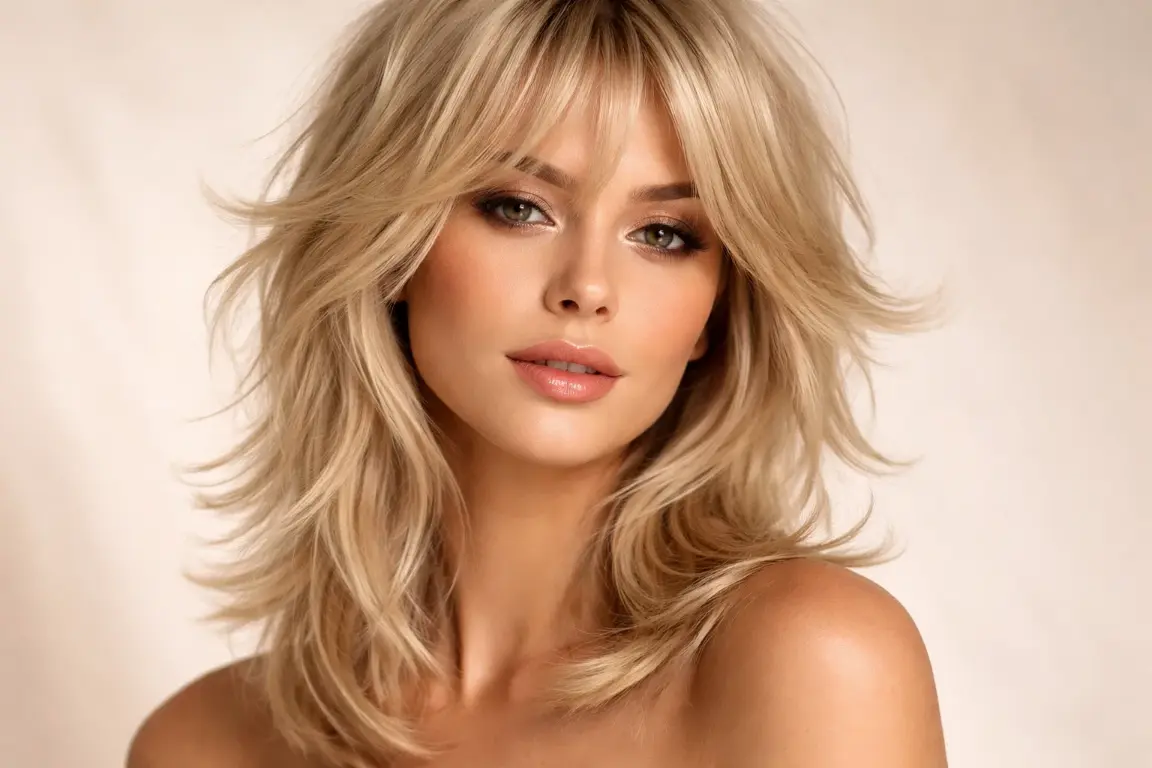 The Wispy Blonde Bombshell Shag